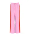 Burberry Side-stripe Wide-leg Track Pants In Pink