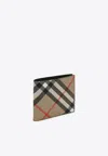 Burberry Check Bifold Wallet In Beige
