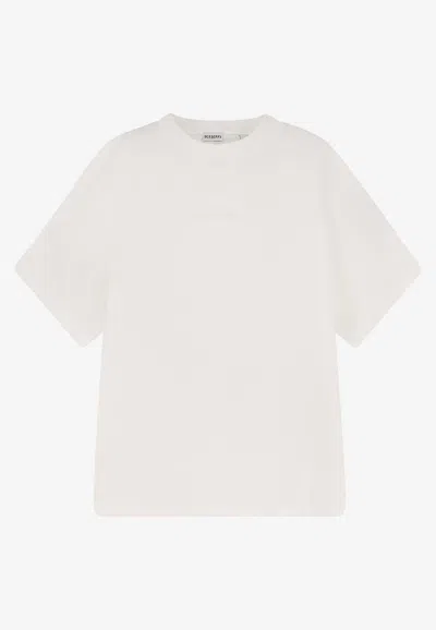 Burberry Signature Checked Logo T-shirt In Neutral