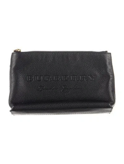 Pre-owned Burberry Signature Clutch In Black
