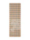 Burberry Signature Knight Motif Scarf In Neutrals
