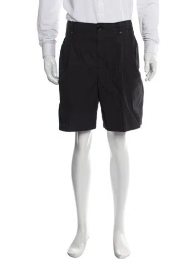 Pre-owned Burberry Signature Logo Flat Front Shorts In Black