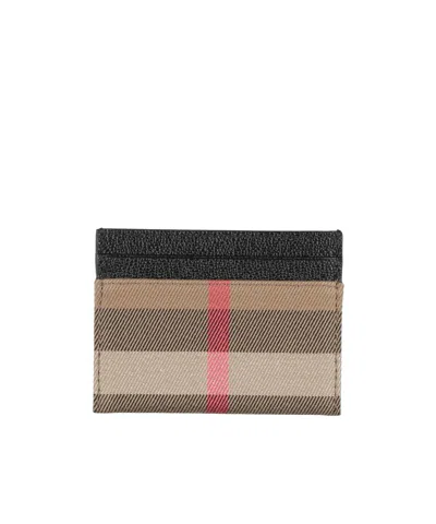 Burberry Signature Print Cardholders In Black
