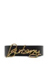 Burberry Adjustable Reversible Belts Smooth Finish In Black