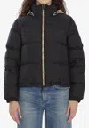 Burberry Puffer Jacket With Concealed Hood In Black