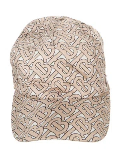 Pre-owned Burberry Silk Baseball Hat In Neutral