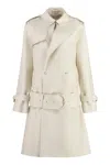 Burberry Medium Silk Blend Trench Coat
