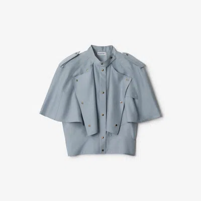 BURBERRY BURBERRY SILK CAPE TOP
