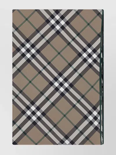 Burberry Silk Check Print Scarf In Multicolor
