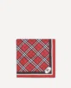 Burberry Medium Check Ekd Stamp Square Silk Twill Scarf