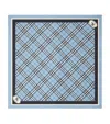 Burberry Silk Check Scarf In Blue
