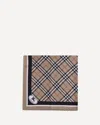 Burberry Silk Check Scarf In Brown