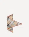 Burberry Silk Check Scarf In Brown