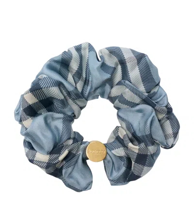 BURBERRY SILK CHECK SCRUNCHIE