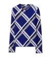 BURBERRY SILK CHECK SWEATER