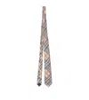 Burberry Check Silk Tie In Neutral