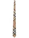 Burberry Exploded Check Tie In Neutral