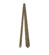 Burberry Silk Check Tie In Oxide Ip Check