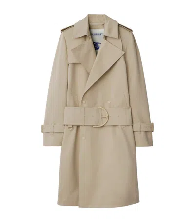 Burberry Belted Trench Coat In Oat