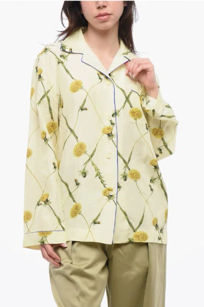 BURBERRY SILK FLORAL SHIRT