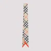 Burberry Classic Check Mulberry Silk Scarf In Sand