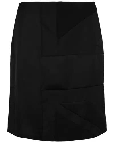 BURBERRY BURBERRY SILK-LINED MOHAIR & WOOL-BLEND SKIRT