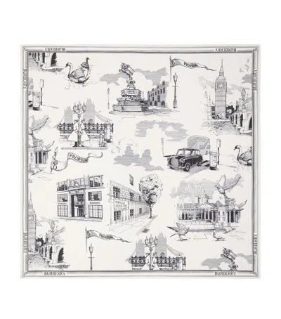 Burberry Silk London Landmarks Scarf