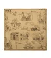 Burberry Silk London Landmarks Scarf In Sand