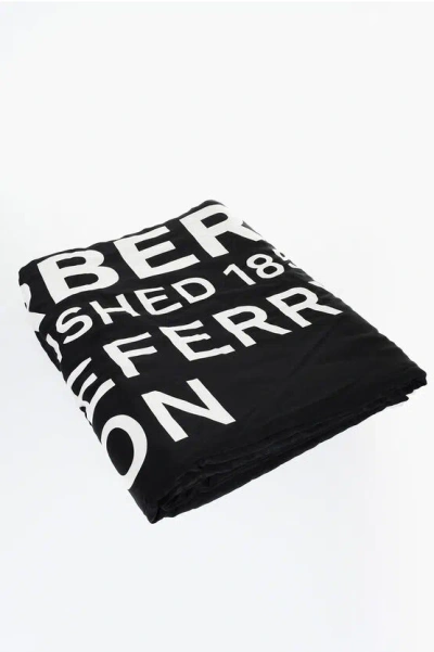 Burberry Silk London Padded Scarf In Black
