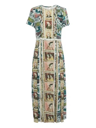 Pre-owned Burberry Silk Maxi Dress In Neutral