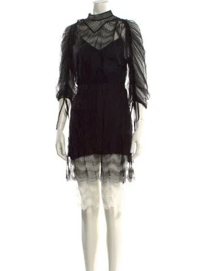 Pre-owned Burberry Silk Midi Length Dress In Multi