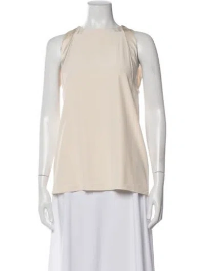 Pre-owned Burberry Silk Midi Length Dress In Neutral