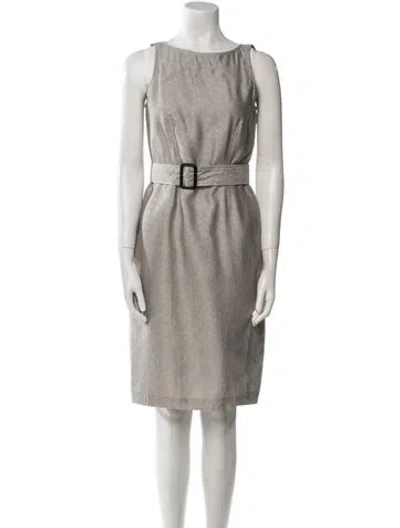 Pre-owned Burberry Silk Mini Dress