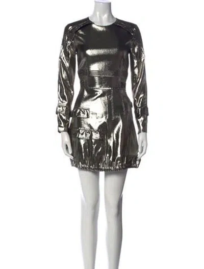 Pre-owned Burberry Silk Mini Dress