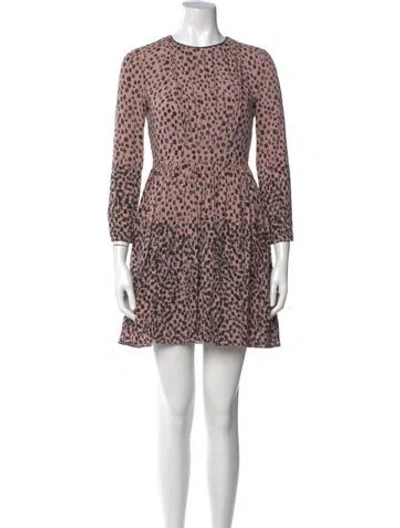 Pre-owned Burberry Silk Mini Dress In Pink