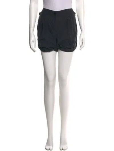 Pre-owned Burberry Silk Mini Shorts In Blue