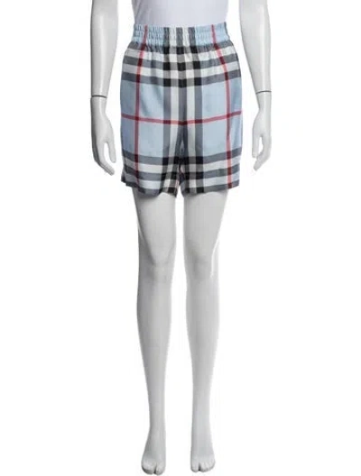 Pre-owned Burberry Silk Mini Shorts In Multi