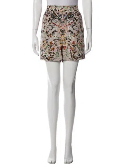 Pre-owned Burberry Silk Mini Shorts In Neutral