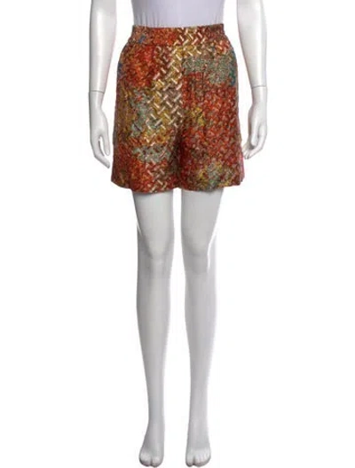 Pre-owned Burberry Silk Mini Shorts In Neutrals