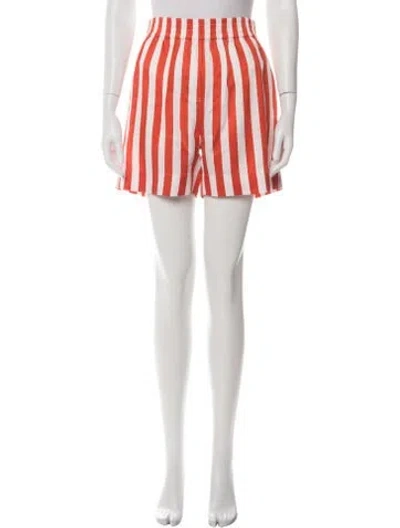 Pre-owned Burberry Silk Mini Shorts In Red