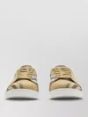 Burberry Multicolor Polyamide Low Top Sneakers In Brown
