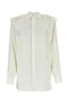 Burberry White Regular Solid Shirt In White