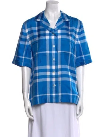 Pre-owned Burberry Silk Pajamas In Blue