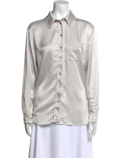 Pre-owned Burberry Silk Pajamas In Gray