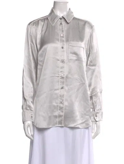 Pre-owned Burberry Silk Pajamas In Gray