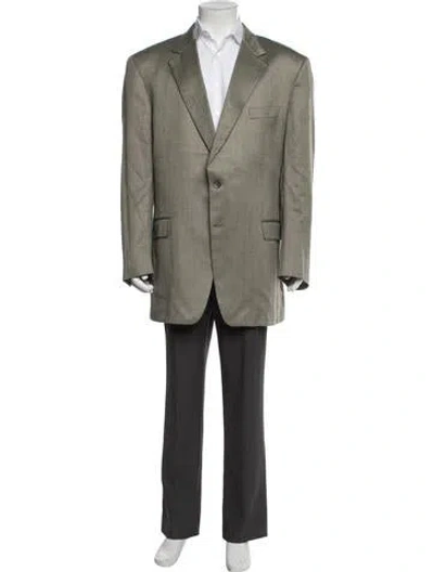 Pre-owned Burberry Silk Patterned Blazer In Neutrals