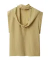 Burberry Silk Scarf Top In Hemlock