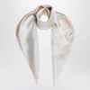 Burberry Silk Scarf Watercolor Effect Check
