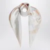 Burberry Silk Scarf Watercolor Effect Check