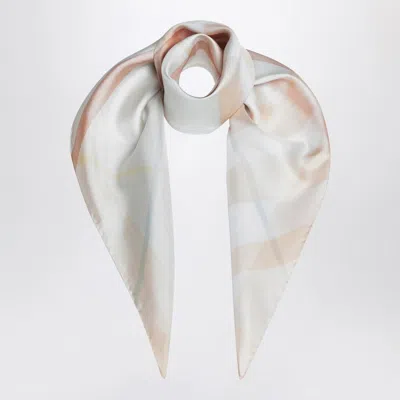 BURBERRY BURBERRY  SILK SCARF WATERCOLOR EFFECT CHECK